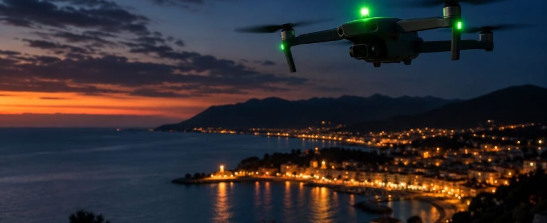 Si può volare con il drone di notte? Regole e obblighi nel 2026