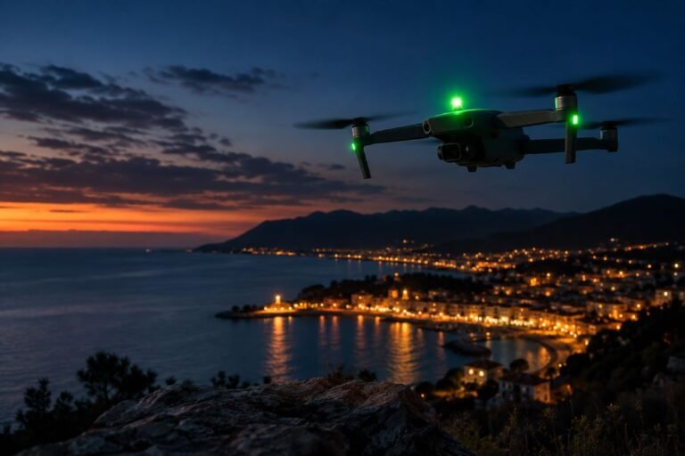 Si può volare con il drone di notte? Regole e obblighi nel 2026