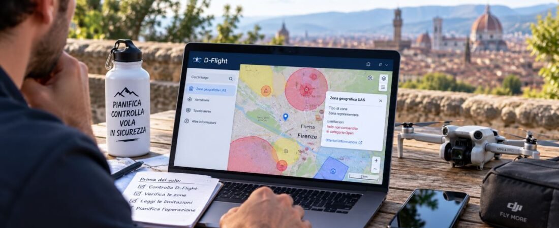 Come leggere la mappa D-Flight prima di volare con il drone