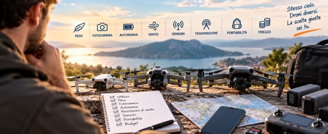 Come scegliere un drone: le caratteristiche da valutare